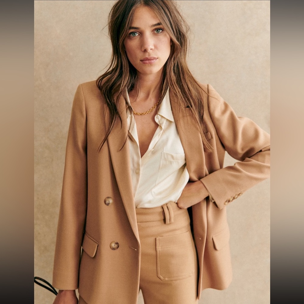 Sezane Christie Blazer Camel